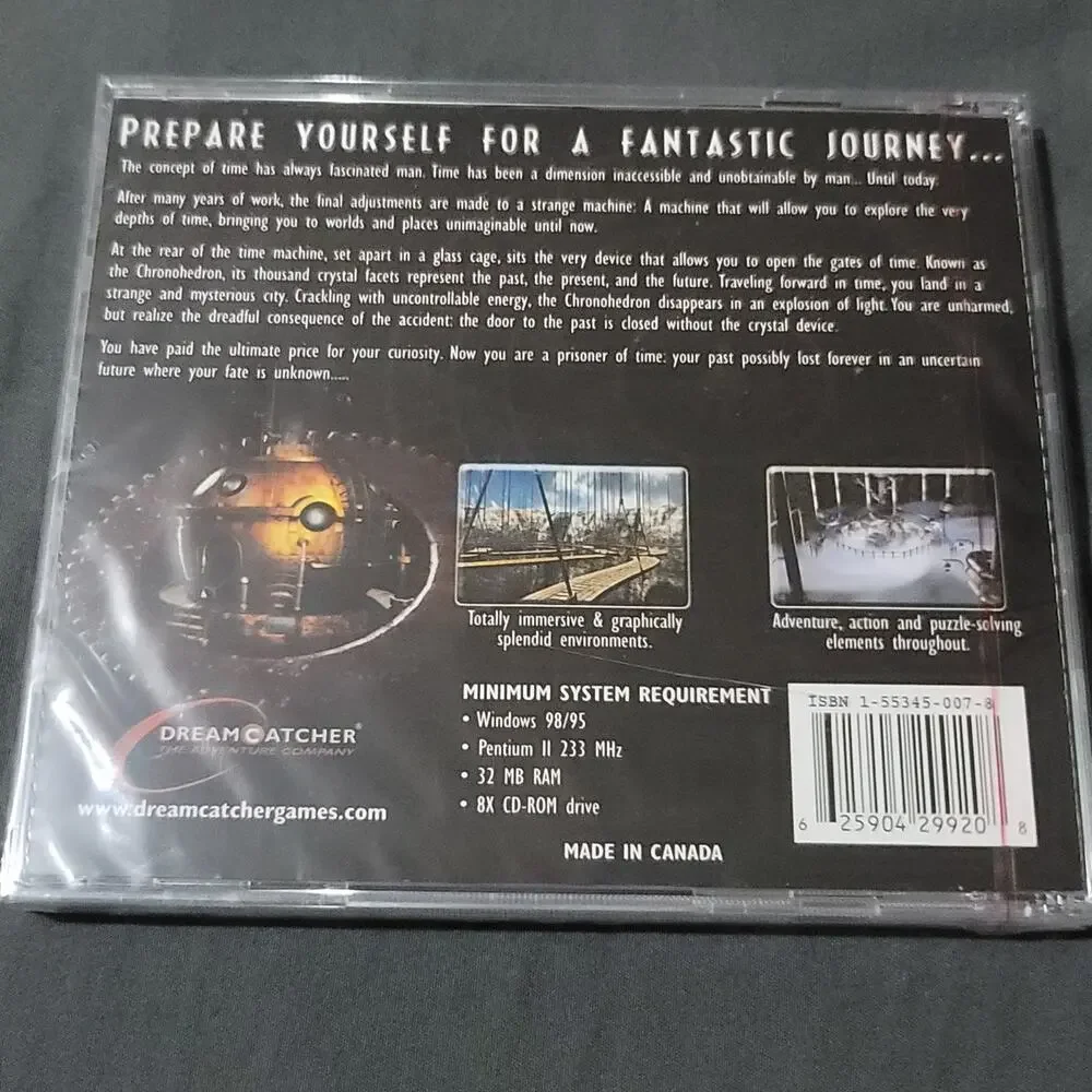 Vtg The New Adventures of the Time Machine CD PC Game Disc